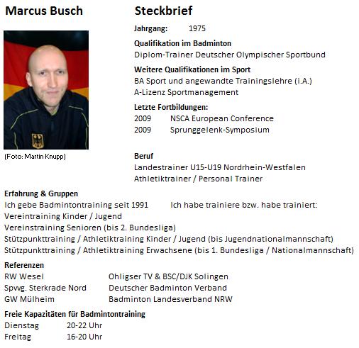 Trainerprofile Marcus Busch