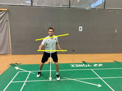 Landung Hinterfeld 1 Badminton